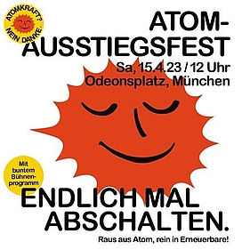 Plakat Atom-Austtiegsfest 15.4.2023